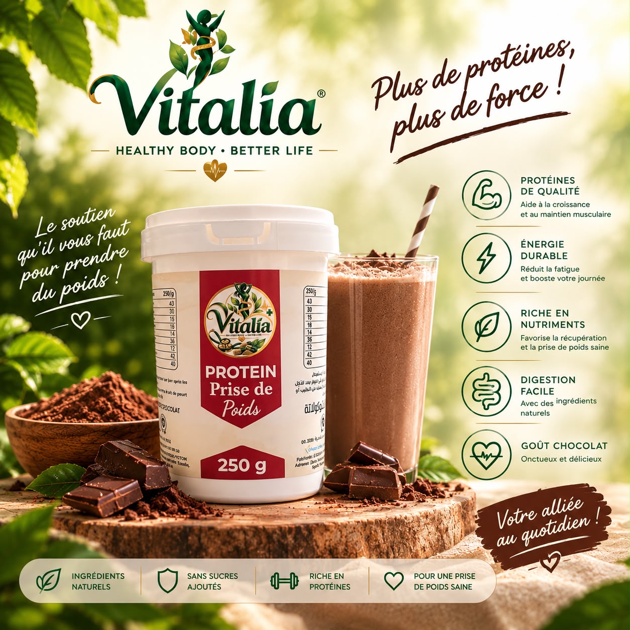Protéine chocolat — 250 g