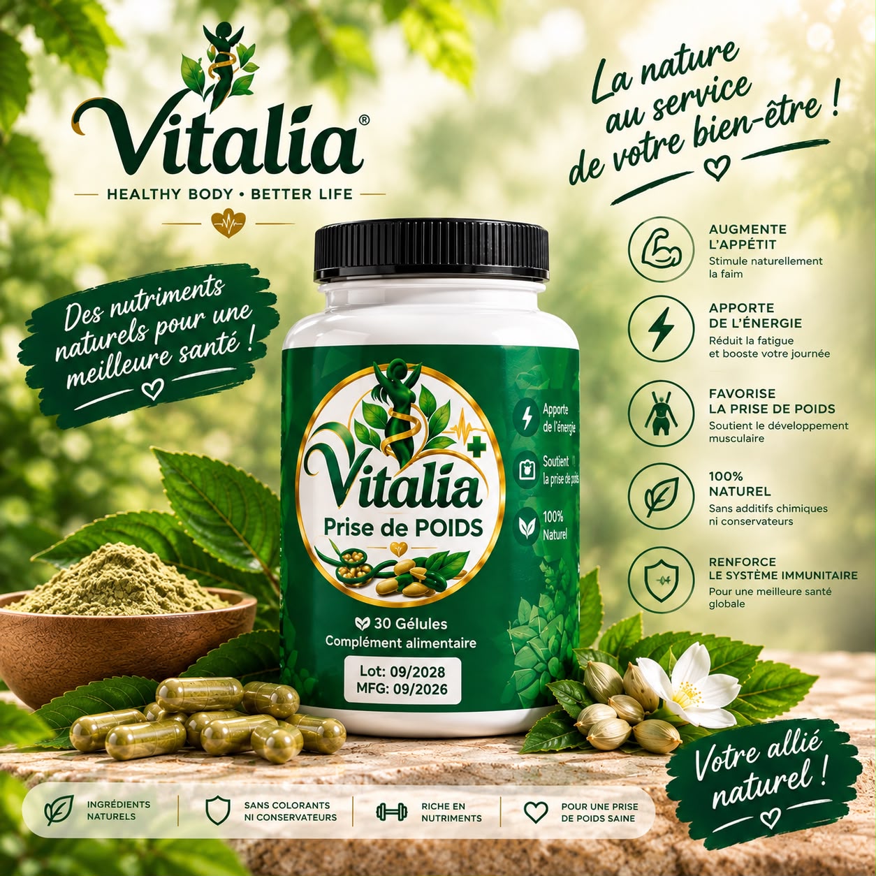 Prise de poids — 30 gélules